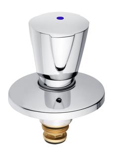 Schulte UP-Ventil-Oberteil 1", w, Clas., mit Sichtteilen, verchromt