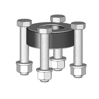 Flamco Flanschzwischenstück 280mm, für L UC, DN 65x60