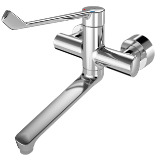 AR Thermostat-Wandbatterie, F4, EHM, Schwenkauslauf, 285 mm, Armhebel 240 mm