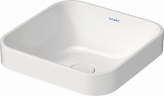 Duravit Aufsatz-WT Happy D.2 Plus 40x40, gs, o HL, ÜL, HLB, anthr. ma