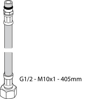 IS flexibler Schlauch, G1/2 I, M10X1, 405mm