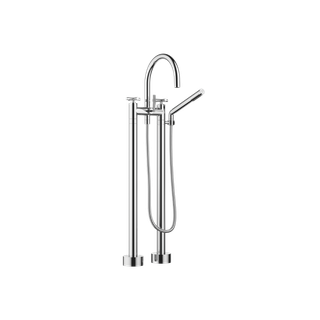 Dornbracht Wannen-Zweiloch-Armatur TARA f., m HdbGar, Kreuz, Ausl. 220mm, ch