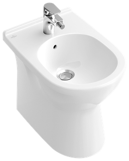 V&B Stand-Bidet O.NOVO 36x56, 1 Hahnloch, Überlauf, weiß C-plus