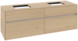 V&B Waschtischunterschrank Collaro 160x54,8x50cm, f 2 WT, nordic oak
