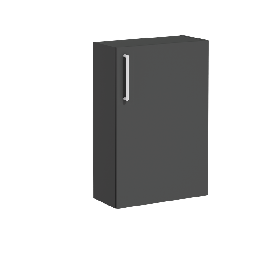 Artikelbild 1 des Artikels „VitrA Halbhochschrank Root Flat Compact 57x27x85cm, 1 T, An re, Korp Sturmgr. m Korpus Sturmgrau Matt“