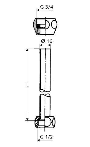 Artikelbild 2 des Artikels „Schell Verrohrungsset 500mm, d= 16mm, für Duschpaneel 500 mm, Ø 16 mm“