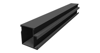 Montageschiene, Schwarz, 40 x 37,1 x 2.380 mm (1 Stück)