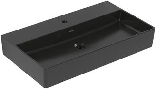 V&B Waschtisch Memento 2.0 80x47cm, Hahnl., o. ÜL, ebony C-plus
