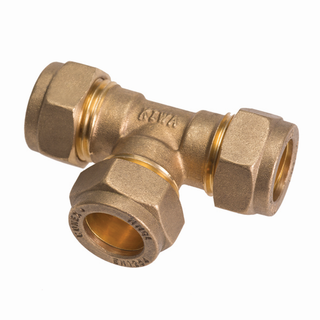 IBP T-Stück 601 EQ 28x28x28mm, Messing