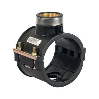 Plasson Gewindeschelle 63xRp 1 1/4, IG Messing PE 100