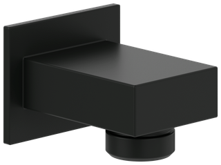 V&B Wandanschlussbogen Universal Showers eckig, Wandmontage, matt black