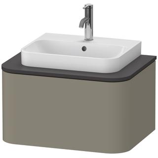 Duravit WT-Unterschrank Happy D.2 Plus 65x48cm, f K, 1 Ausz., steingrau s-matt