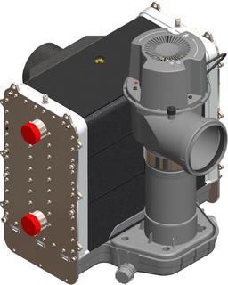ATEC Wärmetauscher eMAX GPH AK 75, mit Abgasgebläse