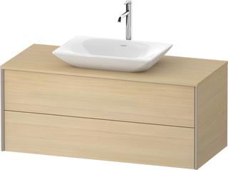 Duravit Waschtisch-Unterschrank XViu 120x55x50,9cm, Me E, 2 Schubk., Champ. m