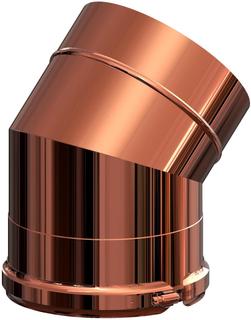 AT 45 Grad-Bogen DN125/190 Edelstahl verkupfert