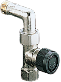 Oventrop Thermostatventil Baureihe A DG m Bog., DN 15, PN 10, MS vernickelt