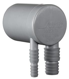 Airfit Doppel-Anschlusswinkel DN 50, d 8,1-11,8mm und d= 14,5-20,3, PP