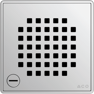 ACO Design-Rost Shower-Drain Quadrato 140x140mm, verriegelbar
