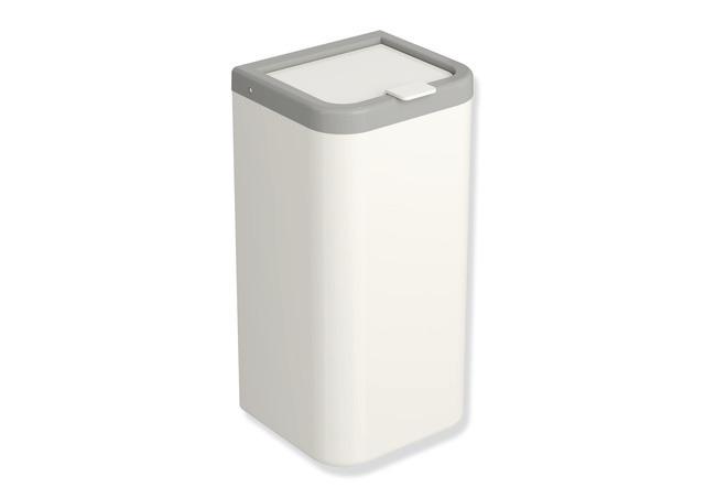 Artikelbild 1 des Artikels „HEWI Hygieneabfallbehälter 477 161x310x141mm, m Deckel, KP we, fe-grau felsgrau“