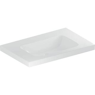 Geberit Waschtisch iCon Light 75x48cm, o HL, o Ü, m Abl, we. K-Tect