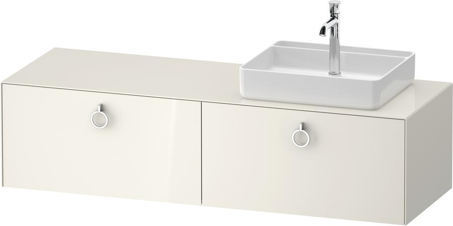 Artikelbild 1 des Artikels „Duravit WT-Unterschrank White Tulip 160x55cm, B r, No w g, E R/o Beleuchtung Nordic weiß Hochglanz | Eiche rechts/ohne Innenbeleuchtung“