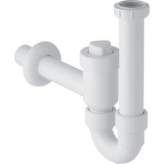 Rohrbogengeruchsverschluss absperrbar, mit Rückflussverhinderung, Abgang horizontal, weiß