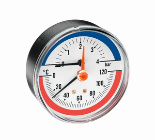 Watts Thermo-Manometer F+R 818 63/6 0-6 b, -20 b +60 GC, DN 63