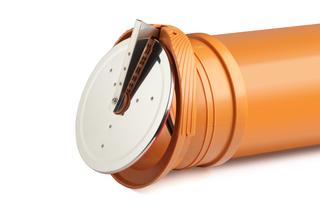 Airfit Rohrendklappe DN 250, für KG Rohr