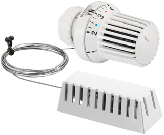 Oventrop Thermostat Uni XD 7-28 GrC, m 0-Stellung, Fernfühler, weiß
