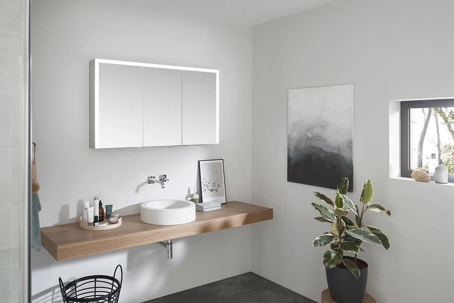 Artikelbild 7 des Artikels „Elegant Line 2.0 WLA, 3-türig, Alu matt 950 x 725 mm, Rückwand Spiegel, Aufputz “