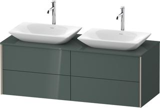 Duravit Waschtisch-Unterschrank XViu 140x55x50,9cm, 4 La, C m, dolom. Gr hgl