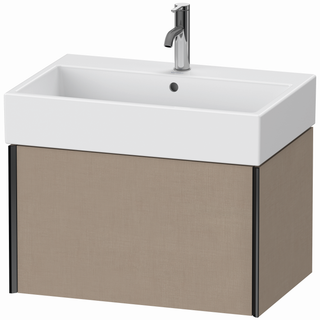 Duravit Waschtisch-Unterschrank XViu 68,4x45,4x39,7cm, lei, 1 Ausz., sw matt