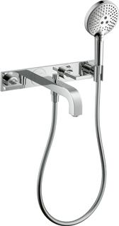 hansgrohe Fertigmontageset Axor Citterio UP-3-Loch-Wannenarm, m Hebelgr., chrom