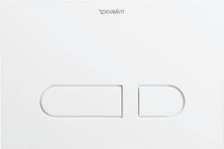 Duravit Betätigungsplatte DuraSystem 21,7x14,7cm, Kunststoff weiß, für WC