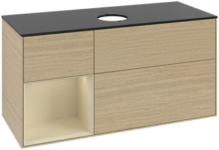 V&B Waschtisch-Unterschrank Finion 120cm, Pl bla m, Reg si Gr m Lac, Oa ven