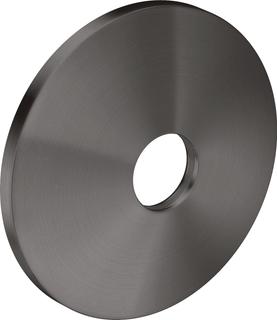 hansgrohe Verlängerungsrosette d 90mm, aus Metall, brushed black chrome