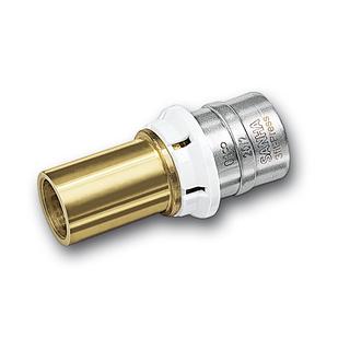 Sanha Anschluss-Stück 25271 3fit Press 16x12mm, PA m Einst.e f Rohr, bf Sil-br