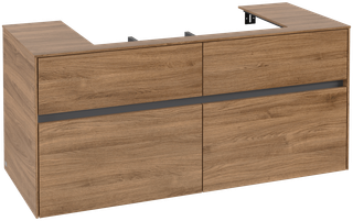V&B Waschtischunterschrank Collaro 120x54,8x50cm, WT mittig, kansas oak