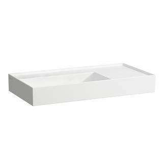 Laufen Aufsatzwaschtisch KARTELL 90x46cm, Abl. re, o. ÜL, o. Hahnl., weiß