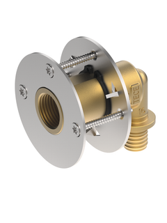 TECE Wanddurchführung TECEflex 16mmxRp 1/2, Druckring, Siliziumbronze