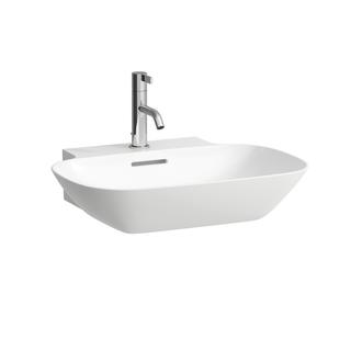 Laufen Waschtisch INO 56x45cm, m Hahnl., o. ÜL, schwarz matt