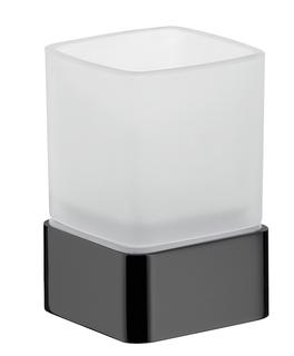 EMCO Glashalter Loft Standmod., Kr.-Glas satiniert, schwarz