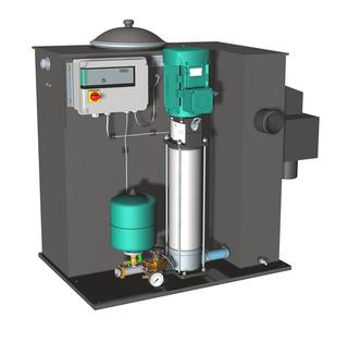 Wilo Einzelpumpenanlage Economy CO/T-1 Helix V 414/EC,G11/4/G11/4,2.2kW