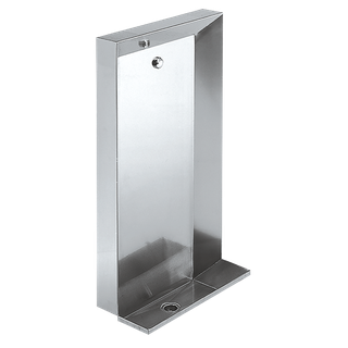AR Urinalstand, CAMPUS, Edelstahl, 2 Spritzköpfe, 1200x1076x260 mm