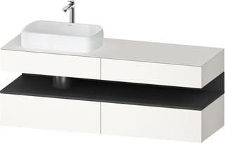 Duravit Waschtisch-Unterschrank Qatego 160x55x60cm, gra m/we m, Pl, Beck. li