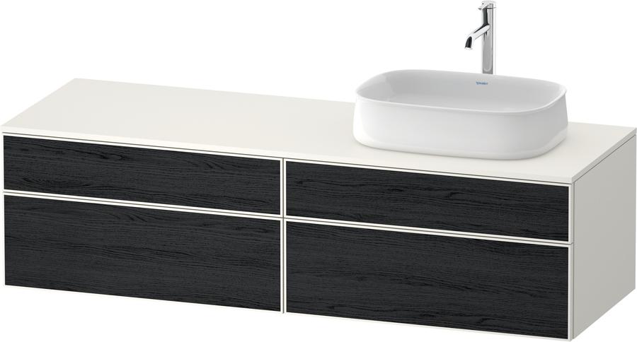 Artikelbild 1 des Artikels „Duravit Waschtisch-Unterschrank Zencha 160x55cm, B re, Ei sw/we matt, Ei beids. Eiche schwarz/weiß supermatt | Eiche beidseitig“