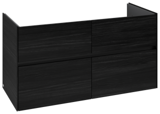 V&B Waschtischunterschrank Collaro 116,1x61x48cm, WT mittig, black oak