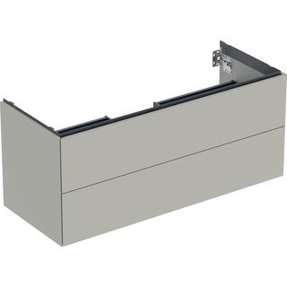 Geberit Waschtisch-Unterschrank One 118,4x50,4x47cm, greige/lackiert m, 2 L
