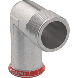 Geberit Übergangswinkel Mapress C-Stahl 28mmxR 3/4, 90G, m AG, außen verzinkt