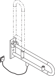 E-Stützklappgriff 801 Spültaste